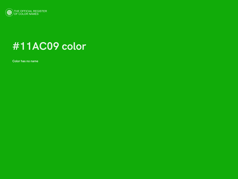 #11AC09 color image