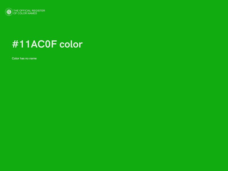 #11AC0F color image