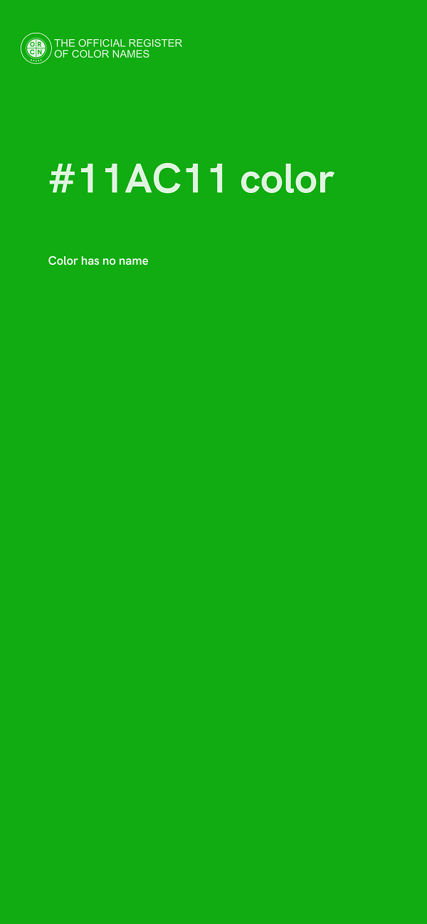 #11AC11 color image