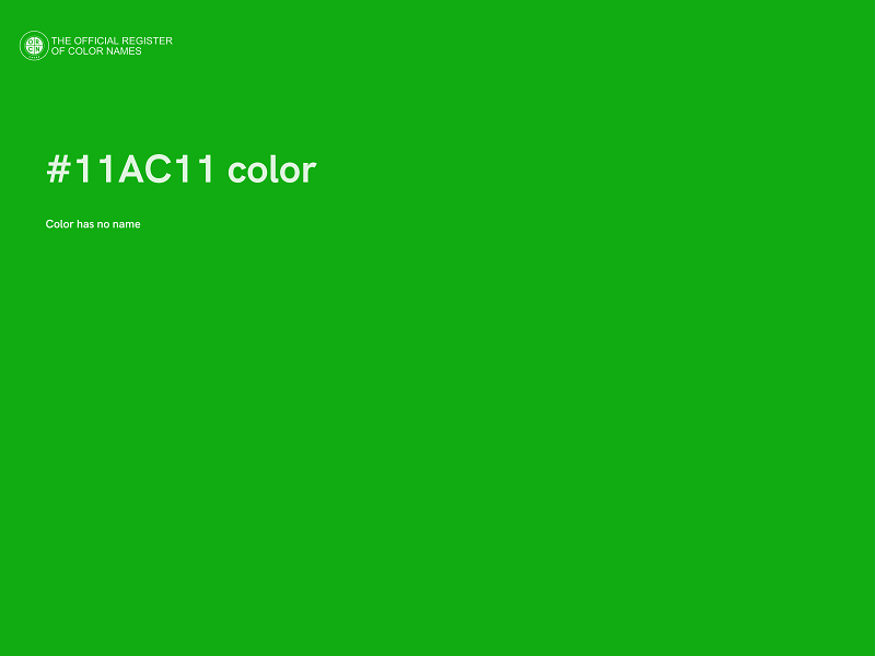 #11AC11 color image