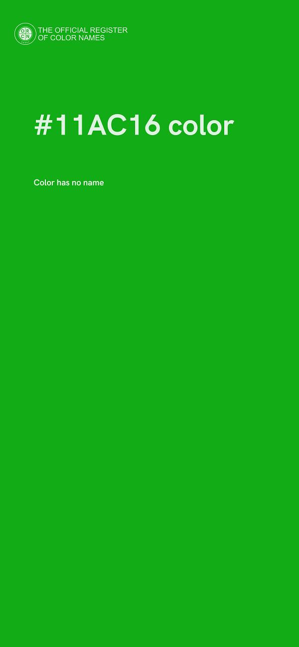#11AC16 color image