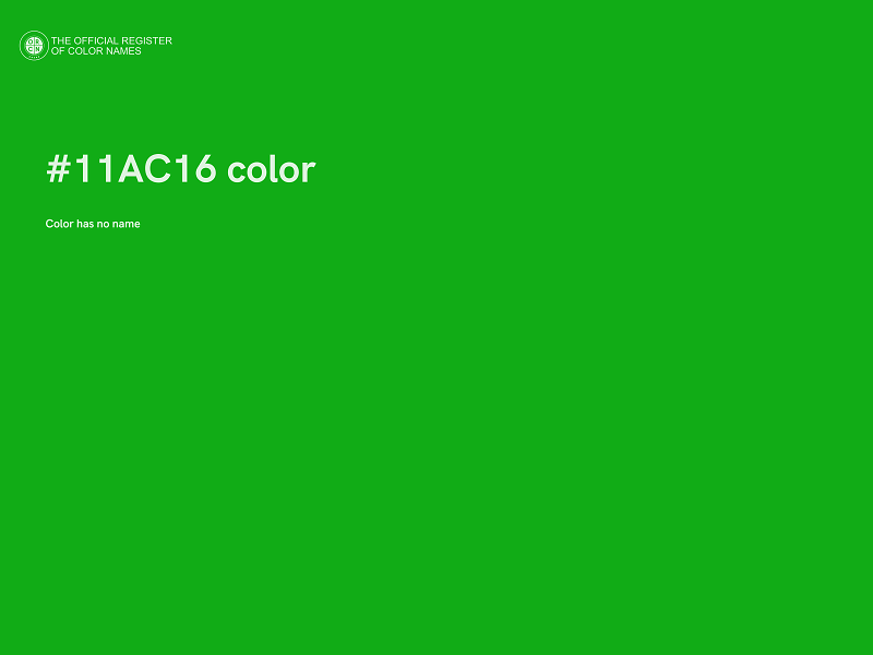 #11AC16 color image