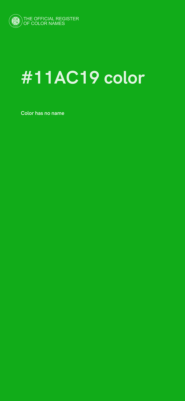 #11AC19 color image