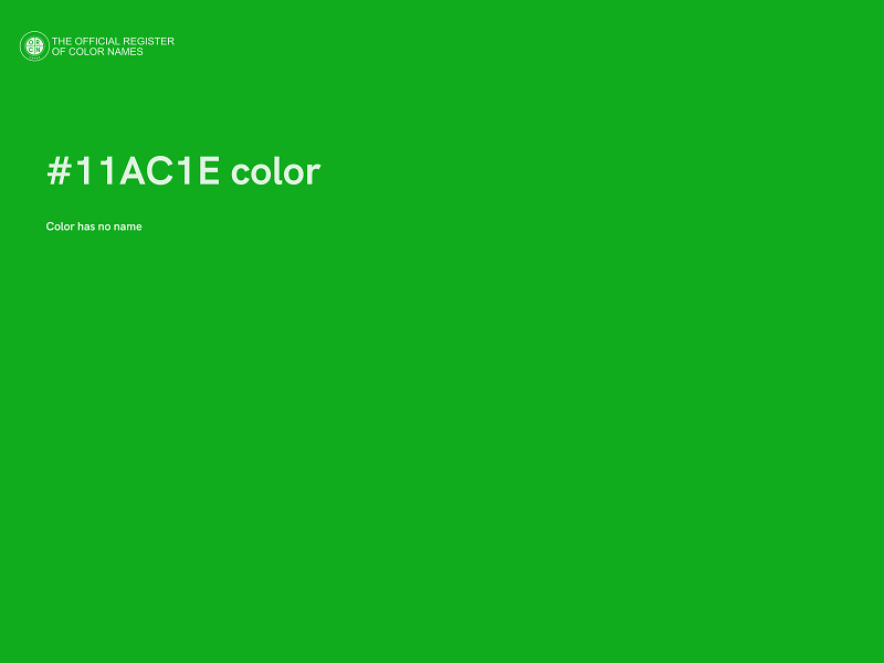 #11AC1E color image