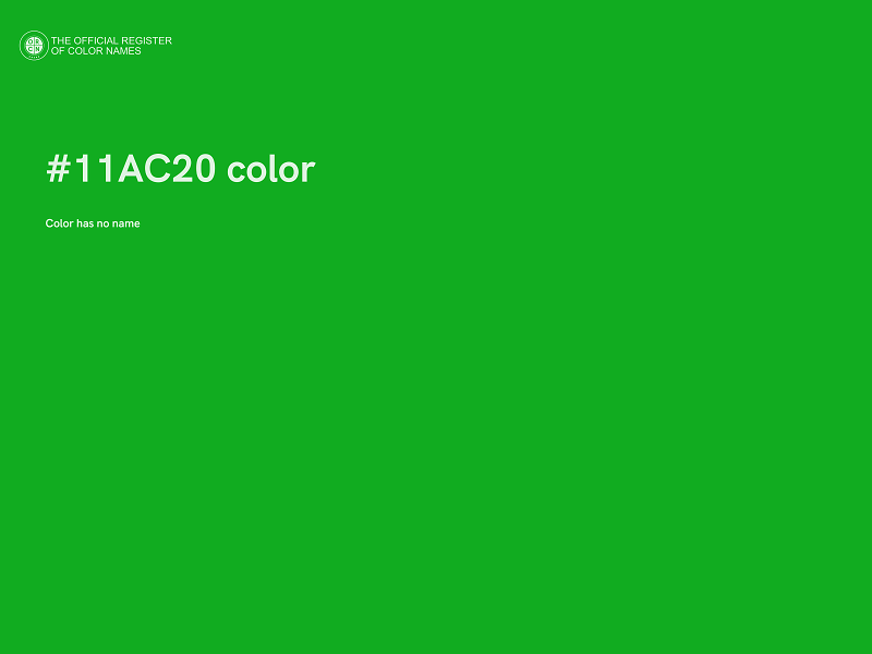 #11AC20 color image