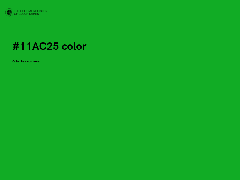 #11AC25 color image
