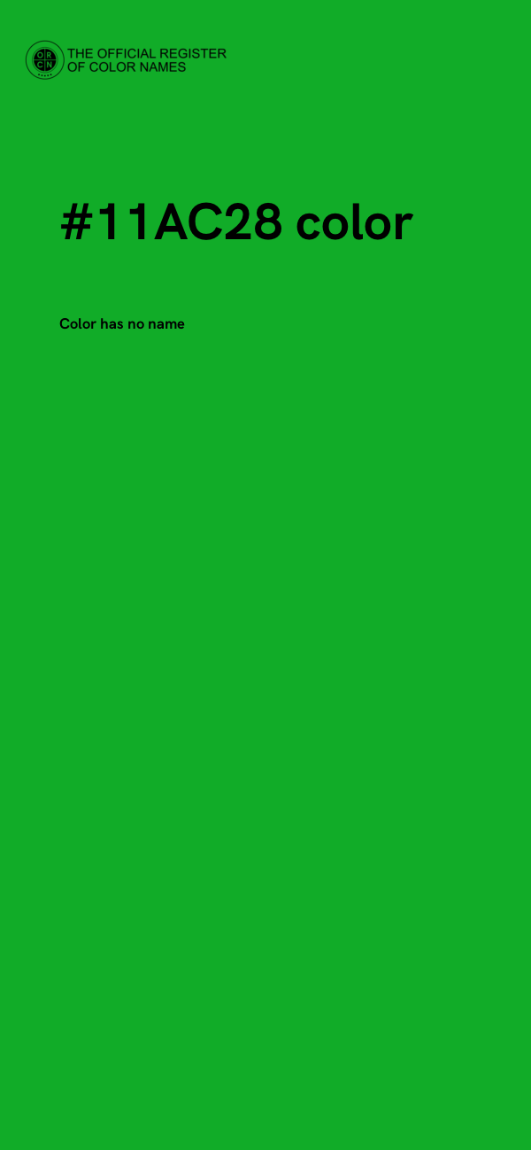 #11AC28 color image