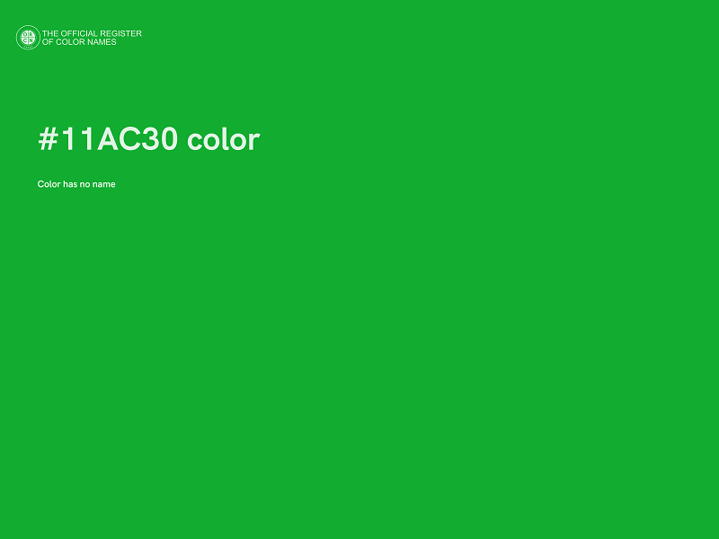 #11AC30 color image