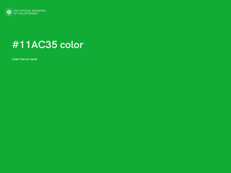 #11AC35 color image