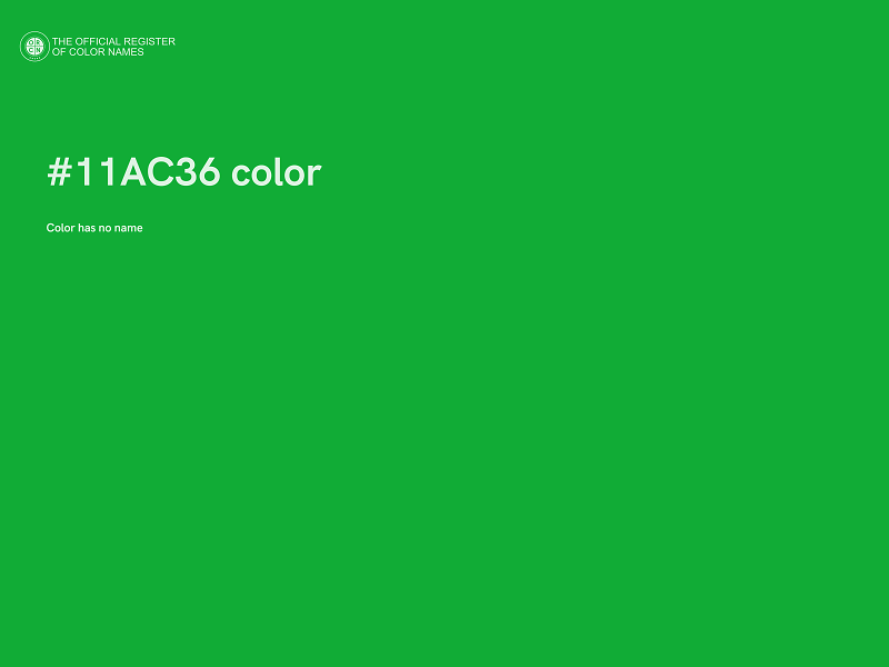 #11AC36 color image