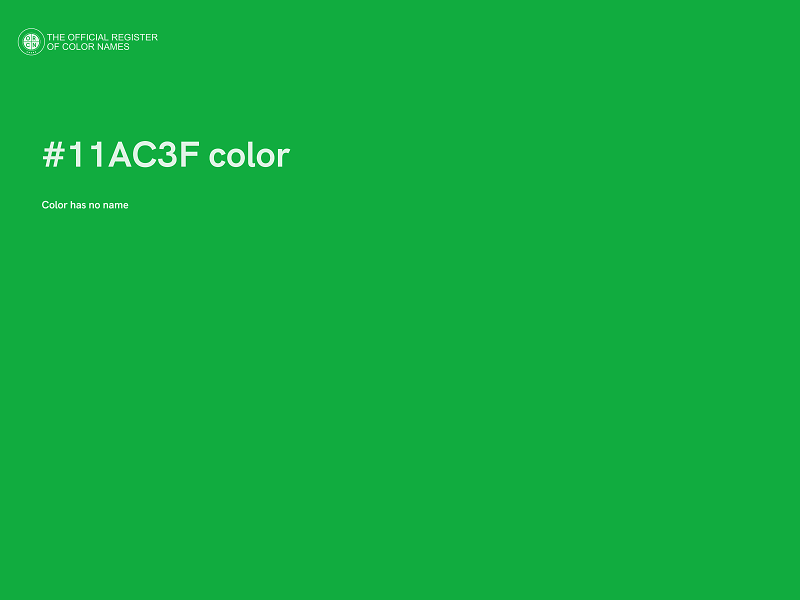 #11AC3F color image