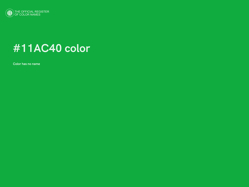 #11AC40 color image