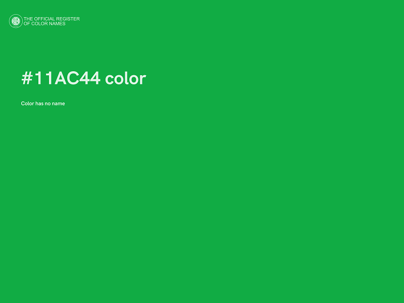 #11AC44 color image
