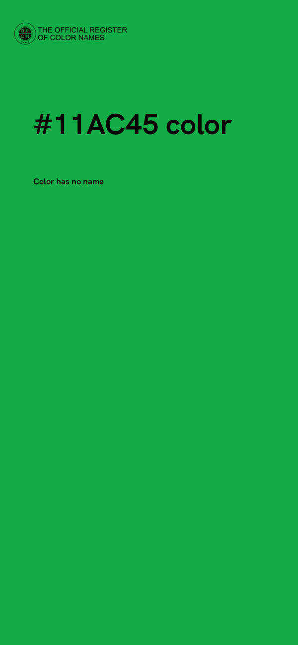 #11AC45 color image