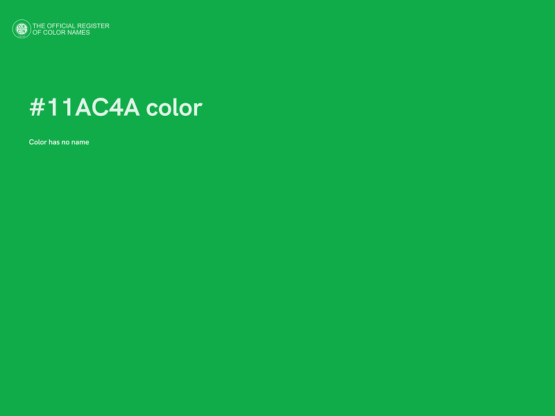 #11AC4A color image