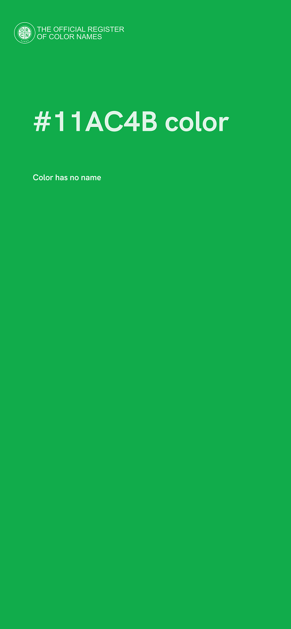 #11AC4B color image