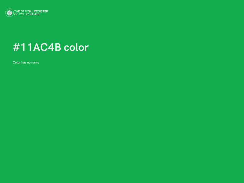 #11AC4B color image
