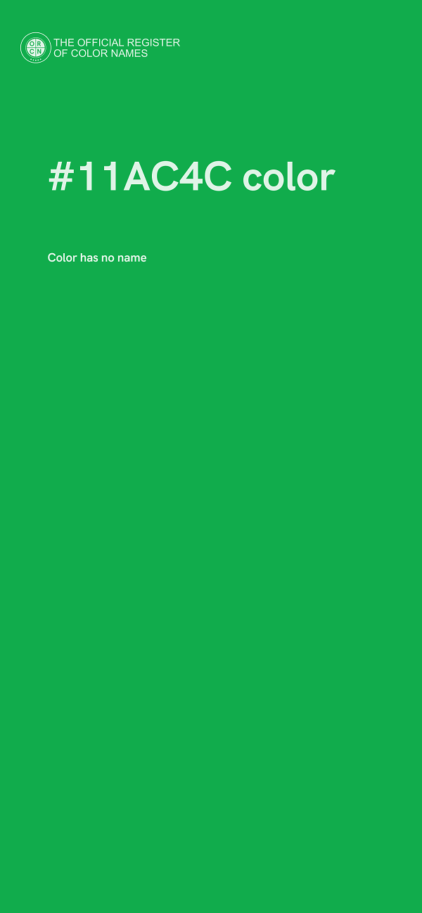 #11AC4C color image