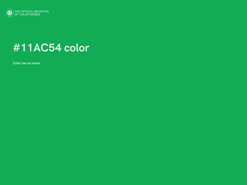 #11AC54 color image