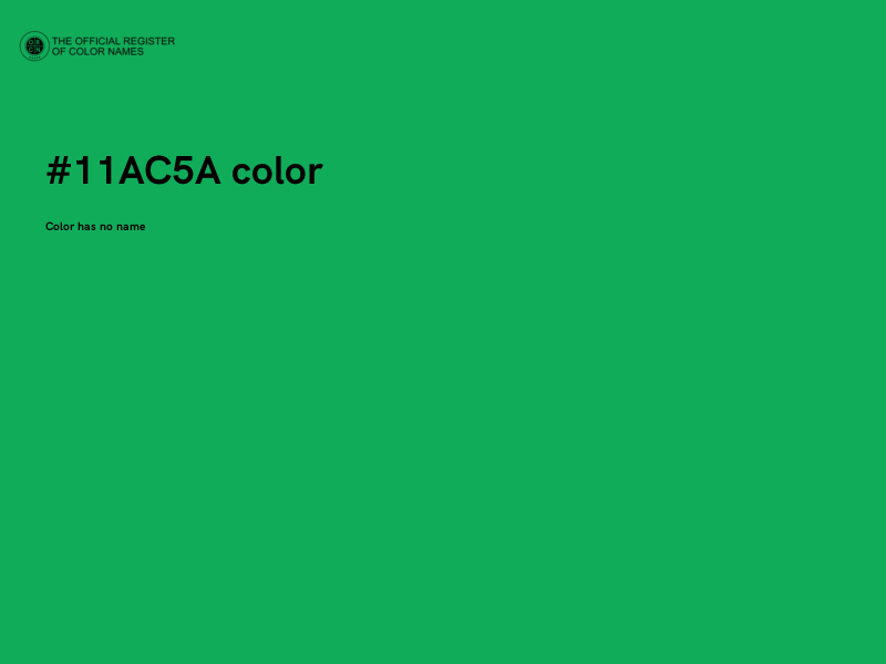 #11AC5A color image
