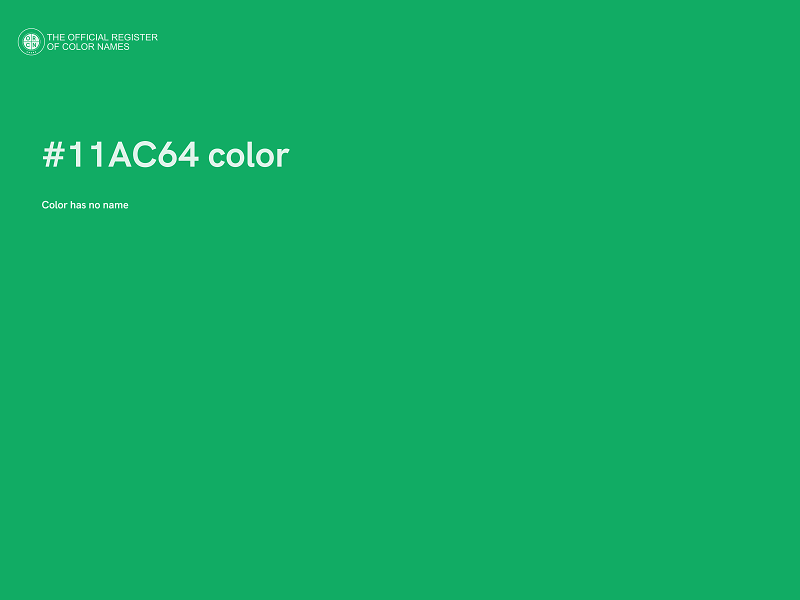 #11AC64 color image