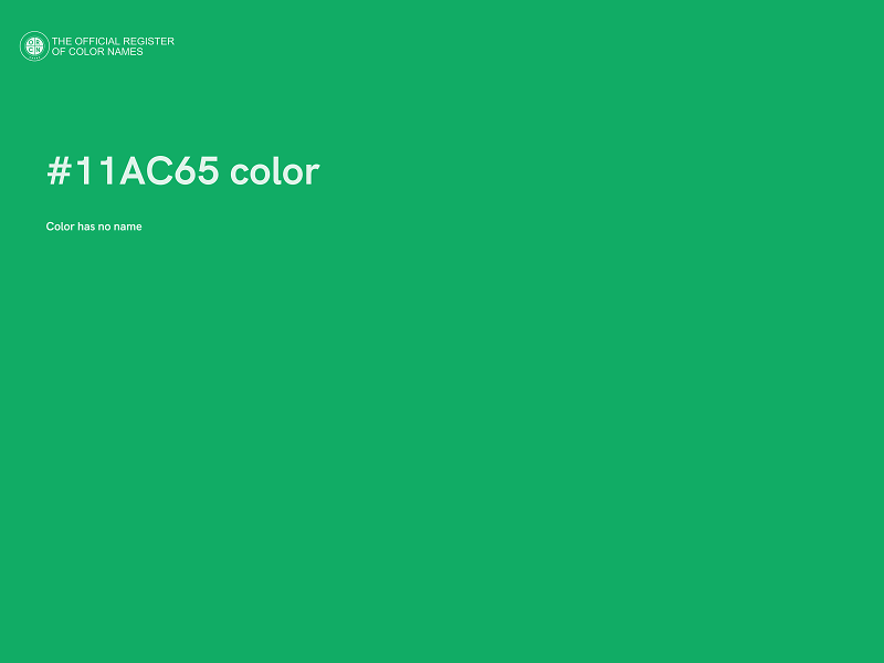 #11AC65 color image