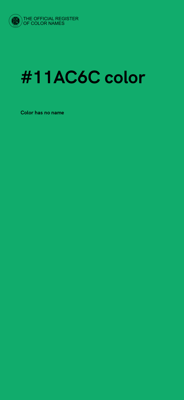 #11AC6C color image