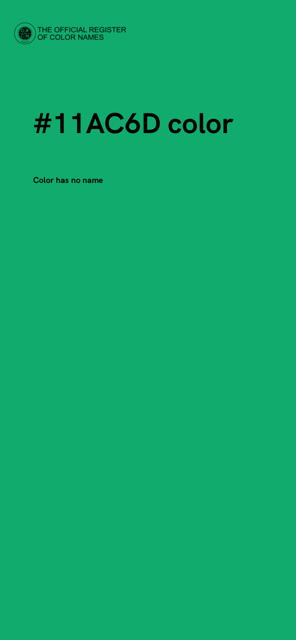 #11AC6D color image