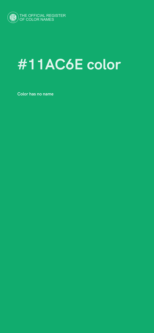 #11AC6E color image