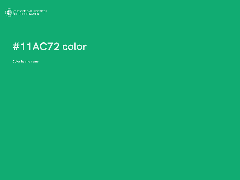 #11AC72 color image