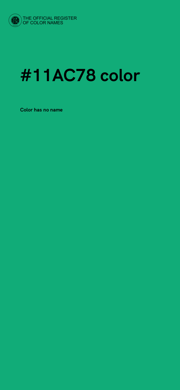 #11AC78 color image