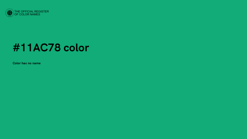 #11AC78 color image