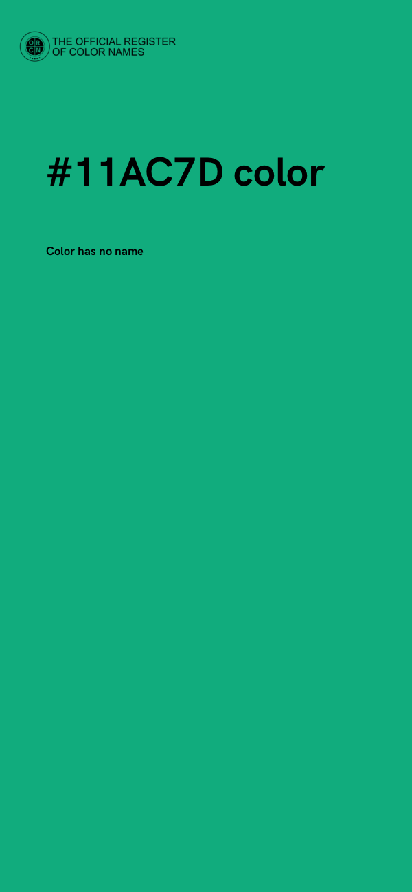 #11AC7D color image