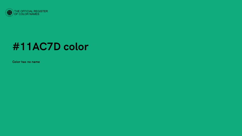 #11AC7D color image