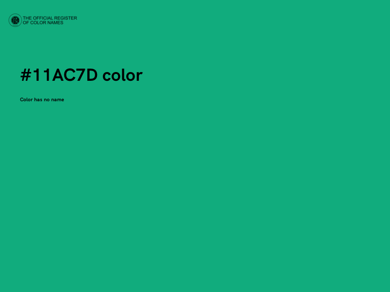 #11AC7D color image