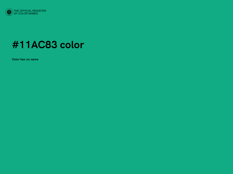 #11AC83 color image