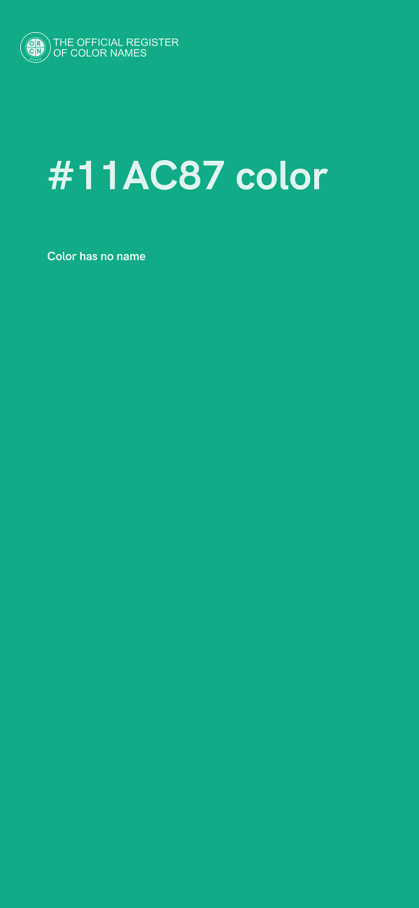 #11AC87 color image