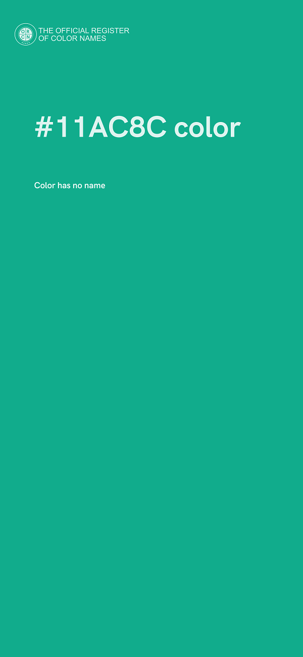 #11AC8C color image