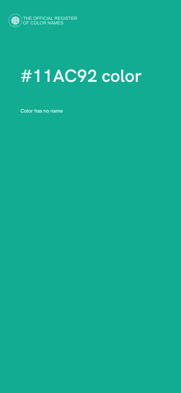 #11AC92 color image