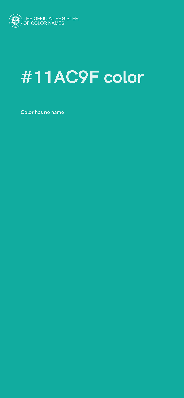 #11AC9F color image