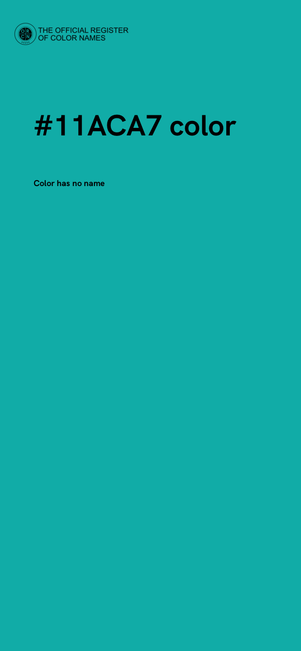 #11ACA7 color image