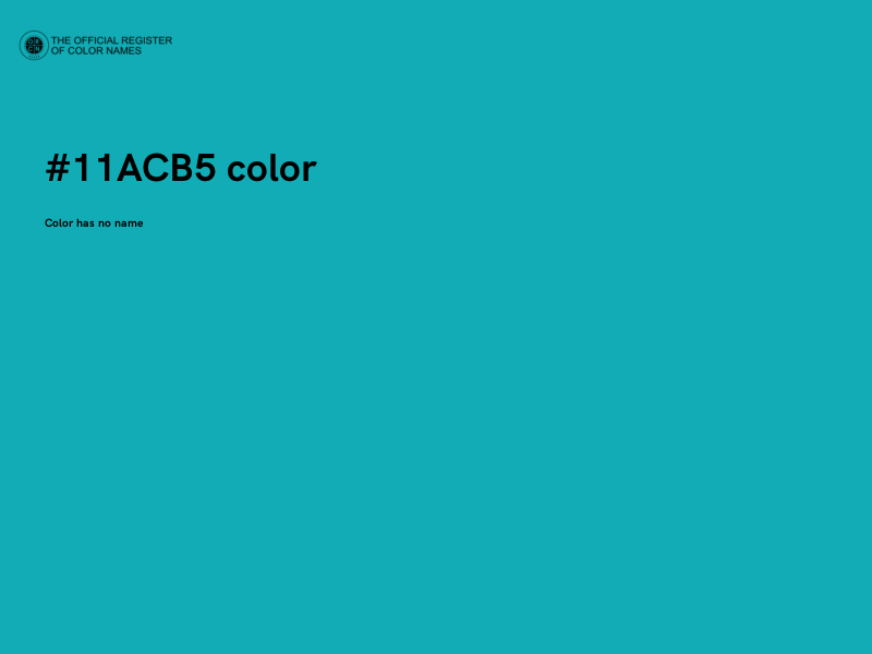 #11ACB5 color image