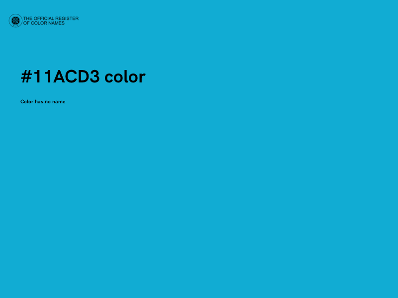 #11ACD3 color image