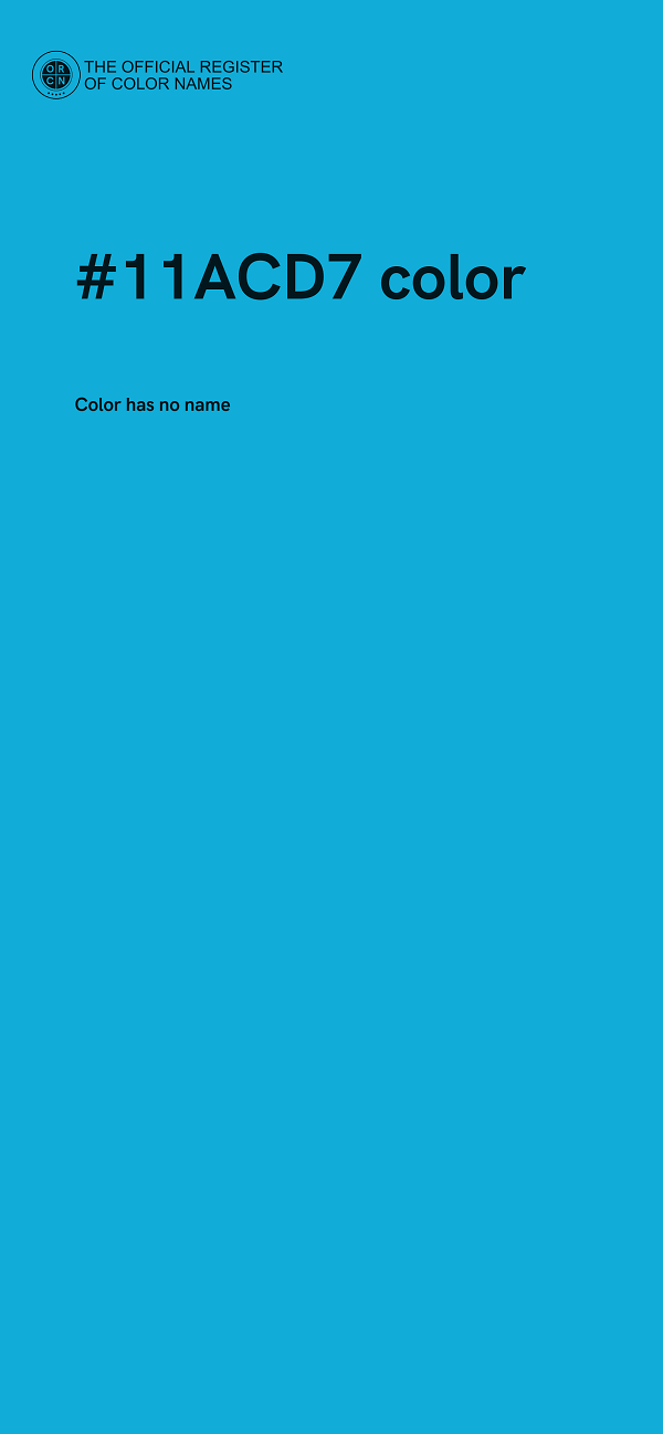 #11ACD7 color image
