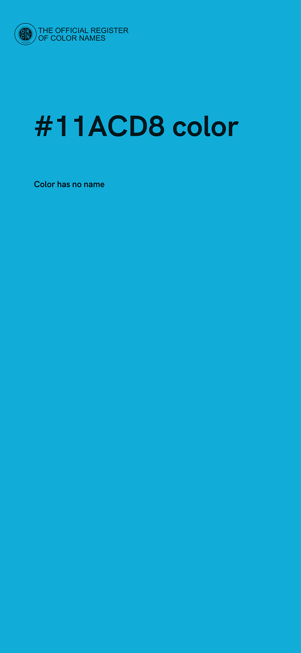 #11ACD8 color image