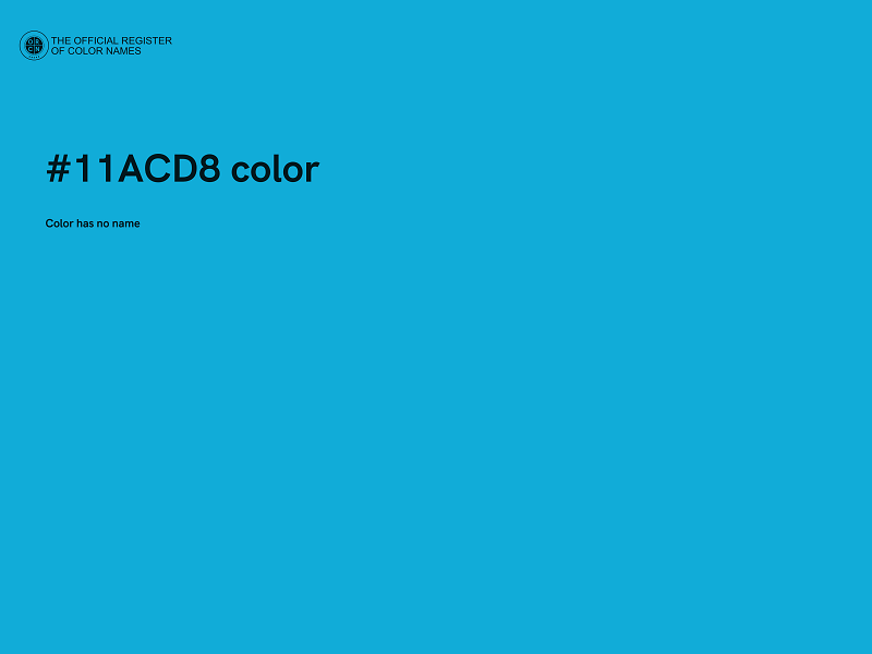 #11ACD8 color image