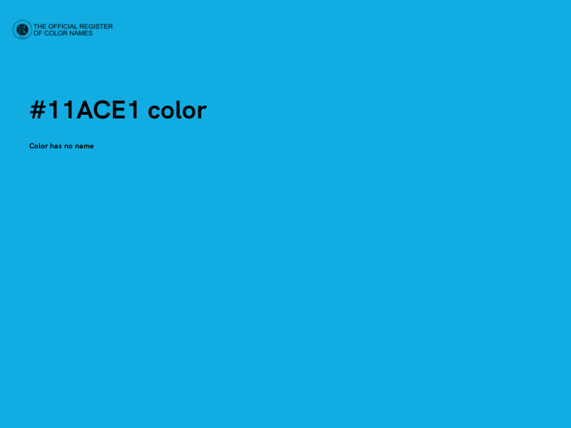 #11ACE1 color image