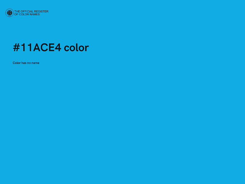 #11ACE4 color image