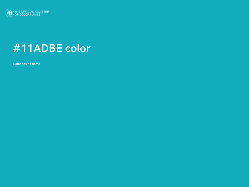 #11ADBE color image