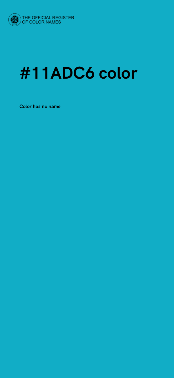 #11ADC6 color image